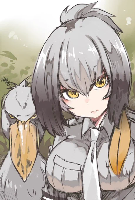 ハシビロコウさんキャラデザ感がすごいすきなのよな 
