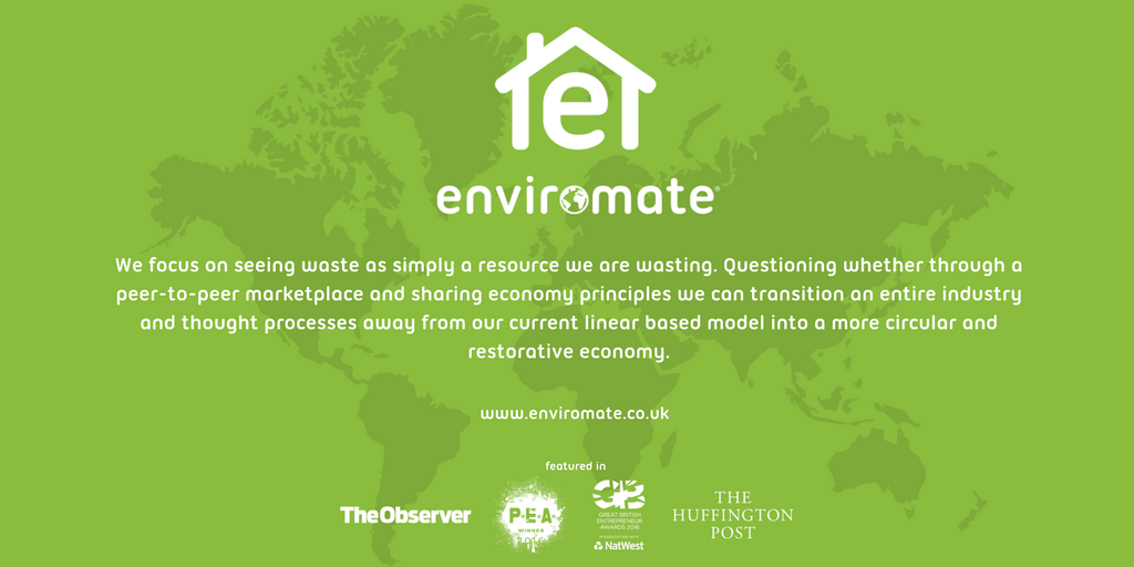 Enviromate_UK's tweet photo. We've already kept over £1M of reusable material out of the waste steam! Here's to a #circulareconomy! #LAUNCHCircular #livecircular #reuse https://t.co/vKXyw342e6