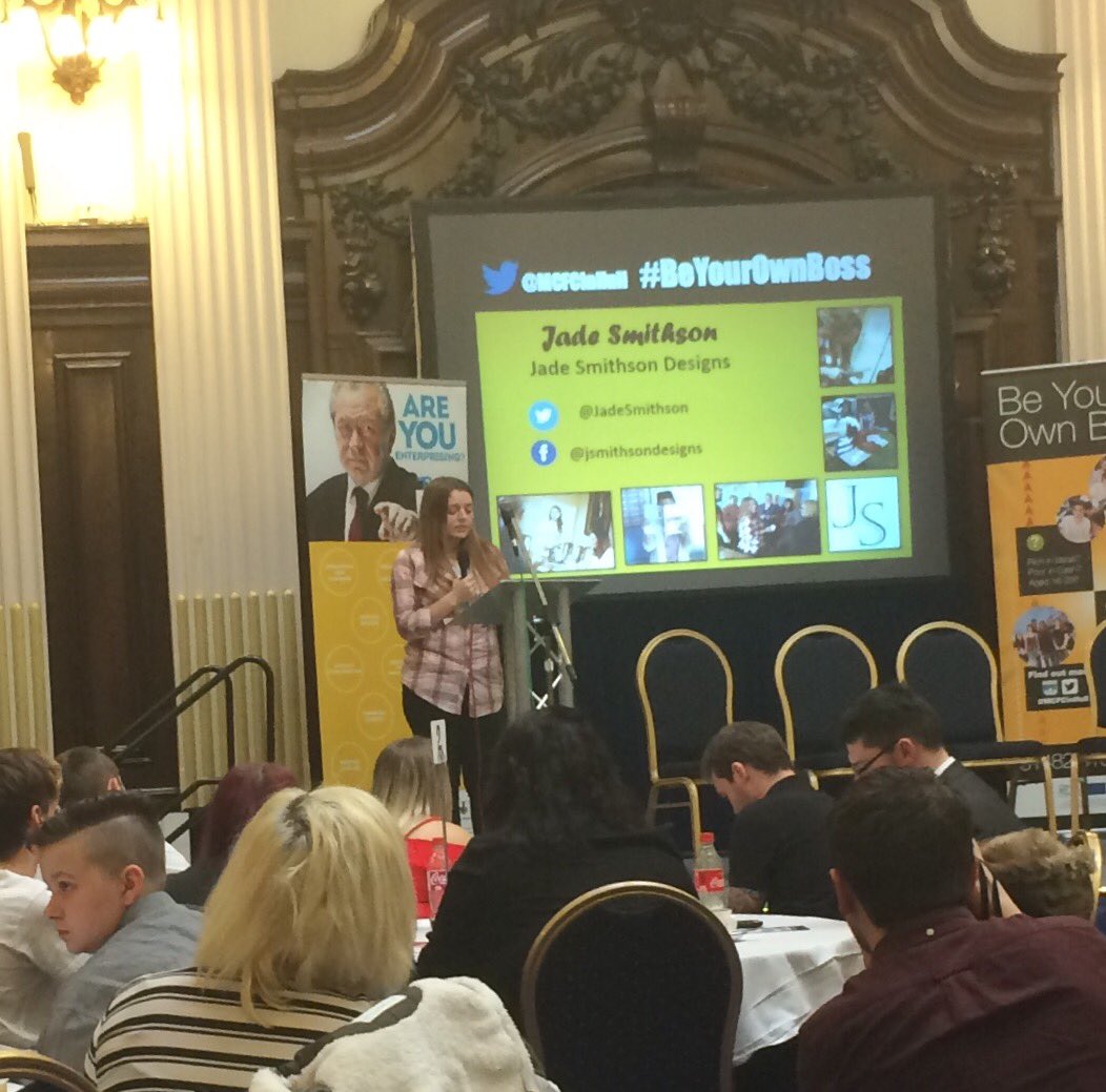 HullsEnterprise's tweet photo. @JadeSmithson outlining her business journey whilst she was on @MCFCinHull programme to invited audience @VenueHull https://t.co/ET5dBDYVIT