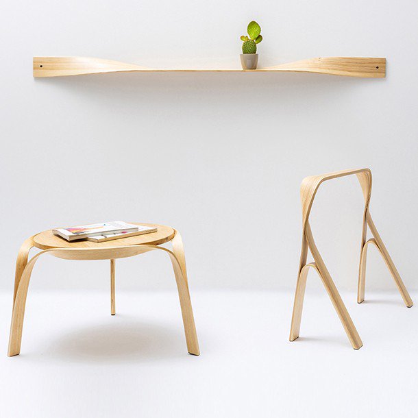 Meuble_certifie's tweet image. Bar Gantz a imaginé une collection entière de #mobilier à partir de bois courbés - bit.ly/2kQli2i via
