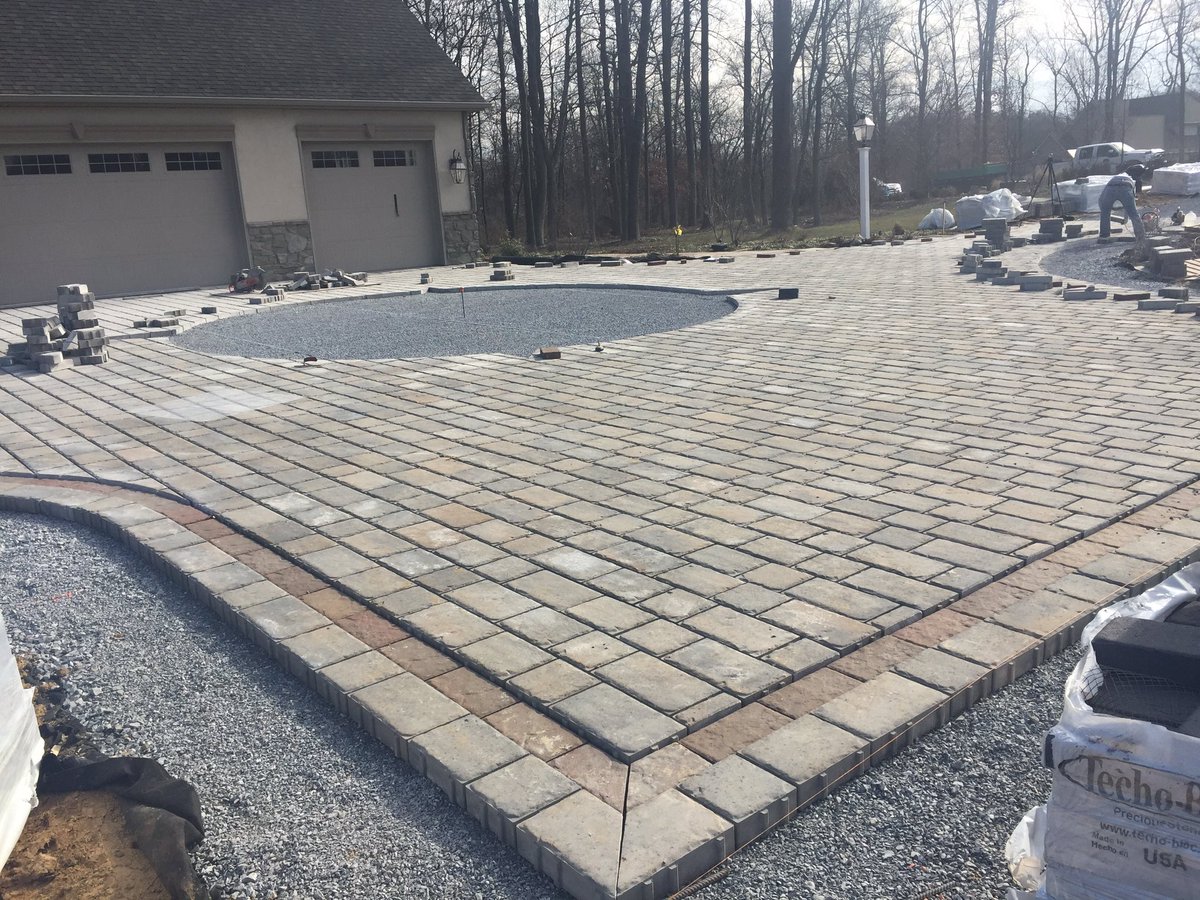 Kris (@techokris) on Twitter photo Awesome Permeable Pavement driveway install in FEBRUARY! <a href="/techobloc/">Techo-Bloc</a> Pure with inlay compass on its way! Willow Gates Landscaping. #permeable Awesome Permeable Pavement driveway install in FEBRUARY! <a href="/techobloc/">Techo-Bloc</a> Pure with inlay compass on its way! Willow Gates Landscaping. #permeable