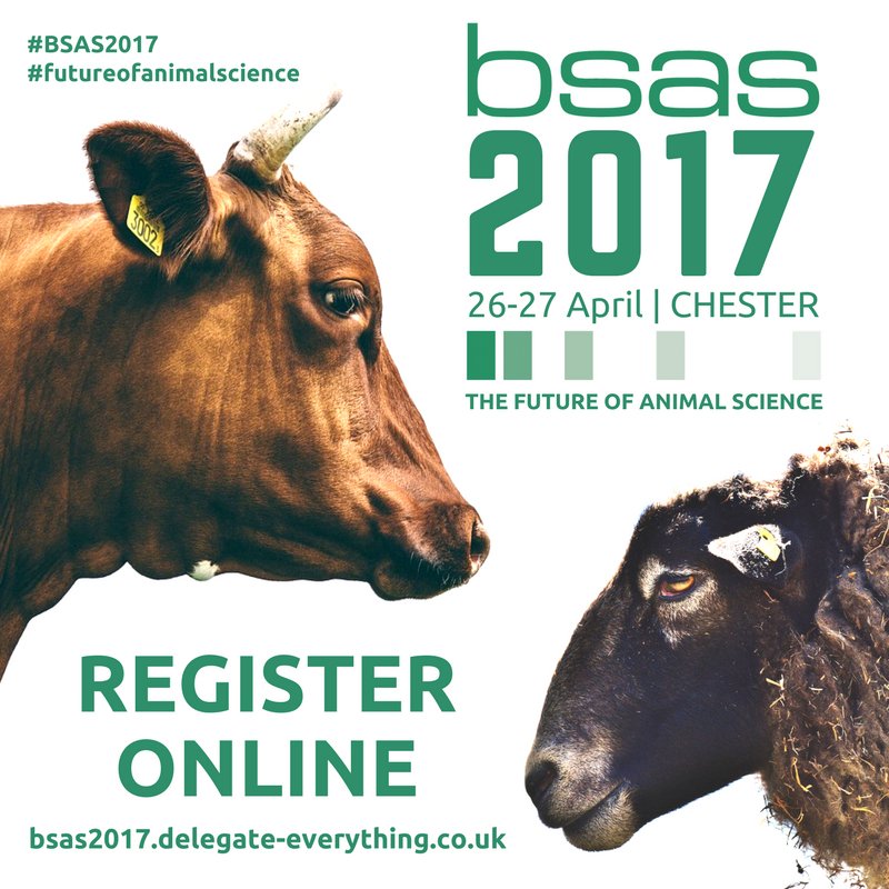 BSAS_org's tweet photo. Registration for #BSAS2017 couldn't be easier with our new online app! Check it out at https://t.co/Dn6nHJGpis #futureofanimalscience https://t.co/eUAD7W7Nyk
