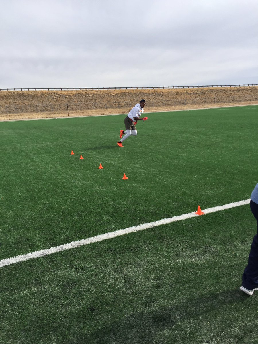 IconicSportsGrp's tweet photo. No days off for @JordonVaden!! #NFLDraft #ColoSt https://t.co/ViZHjVFm2Z