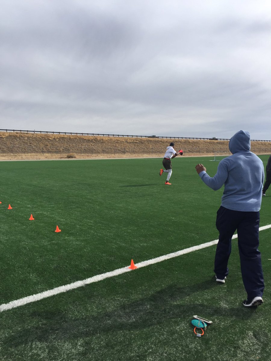 IconicSportsGrp's tweet photo. No days off for @JordonVaden!! #NFLDraft #ColoSt https://t.co/ViZHjVFm2Z