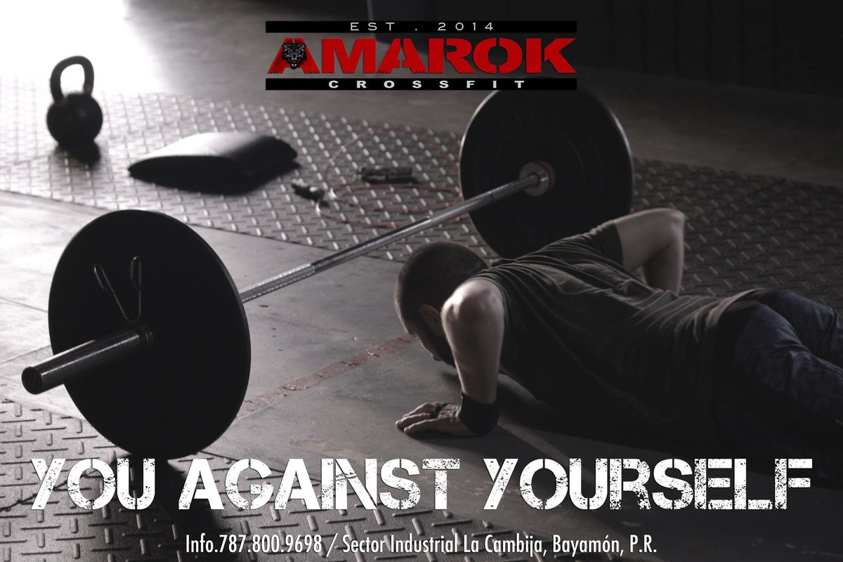 amarokcrossfit's tweet photo. It's You Against Yourself. START TODAY!
Info: 787-800-9698 [Horario De Orientación De 5-8PM] 

#AmarokCrossFit #CrossFit #CrossFitPuertoRico https://t.co/BYqxgo6TWh