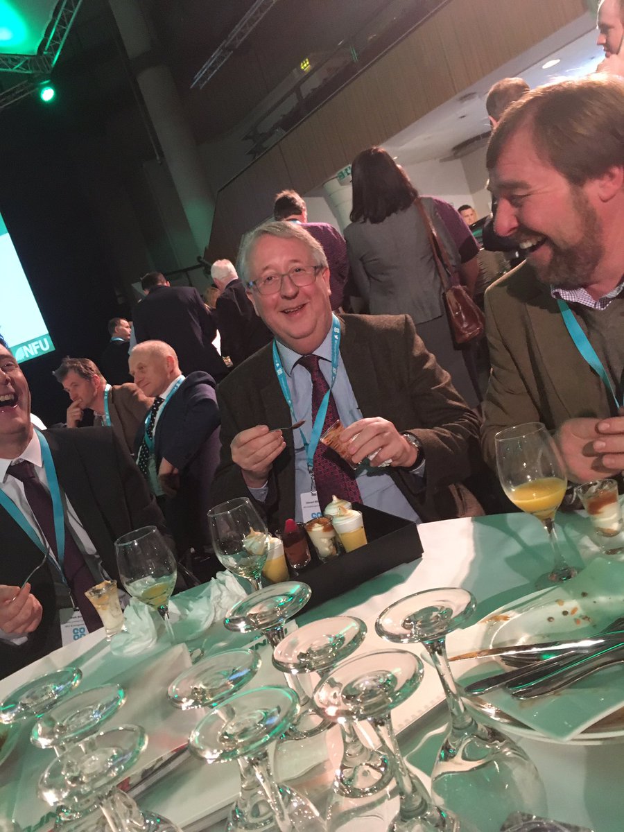RHeath39's tweet photo. Edward enjoying desert at #NFU17 https://t.co/SMz6wXiCCM