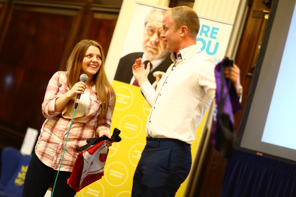 HullsEnterprise's tweet photo. @JadeSmithson and @TheAdamCorbally on stage @VenueHull #beyourownboss https://t.co/w88jocjXyP