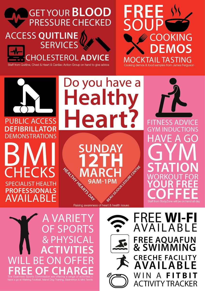 Join us for Healthy Hearts Day next month at Beau Sejour- lots of great free activities on offer!