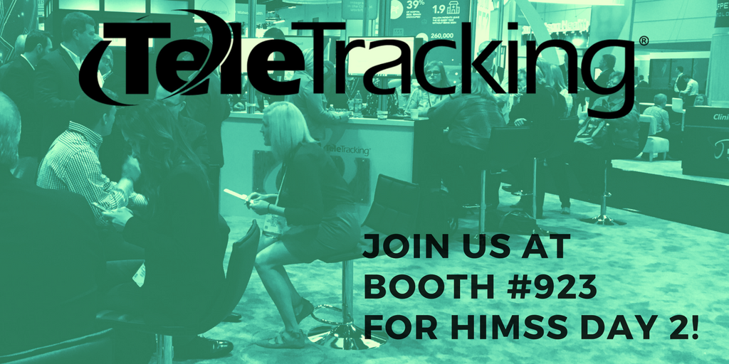 TeleTracking's tweet photo. Looking forward to another great day at #HIMSS17 in #Booth923 REMINDER:sessions you don't want to miss! https://t.co/v1gIqdg3Se #PatientFlow https://t.co/dveL9iF5gu