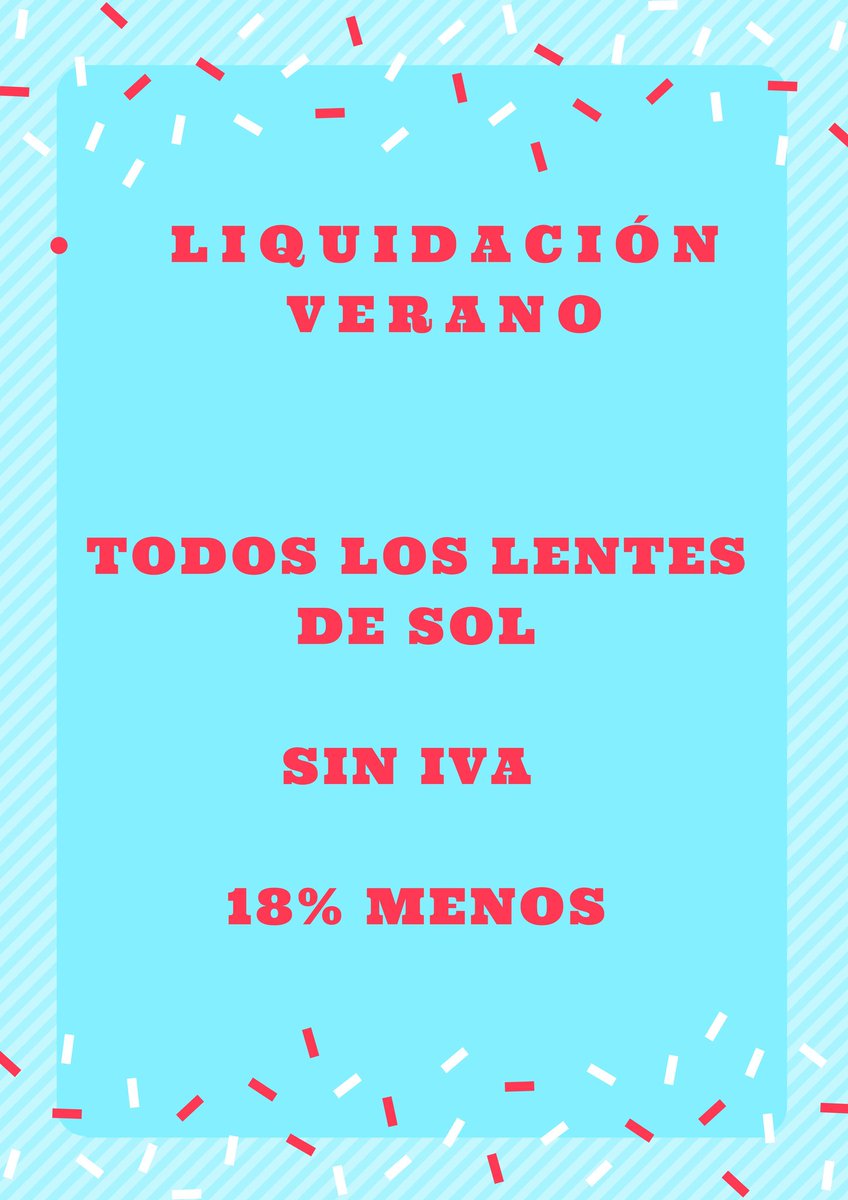 Cooptica's tweet photo. #LiquidaciónVerano Todos los Lentes de Sol SIN IVA. Que esperas para visitarnos? Somos la mejor forma de ver el mundo😎🌍 https://t.co/o0qGr993yA