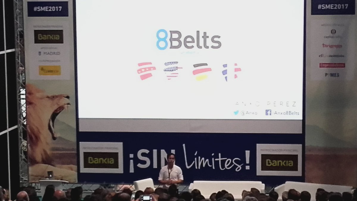 Javiercn8's tweet photo. 1 vez + #learningBIG from @Anxo, #founder @8Belts, metodo aprendizaje #chino. Always #motivational #SalonMiEmpresa #China #Startups #SME2017 https://t.co/TK9aySZR7N