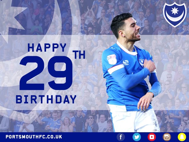 Pompey's tweet photo. 🎂🎉 Happy birthday to #Pompey midfielder @Danny_Rose7, who turns 29 today! https://t.co/xhKkyDt2X2