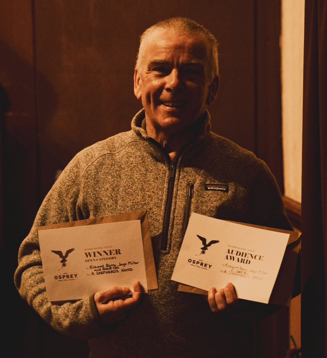 TheLandingCrew's tweet photo. 2017 Osprey Short Film Awards winner for both the audience award and judges award at The Ospreys @keswickfilm. Congrats! https://t.co/CnujtClEGk