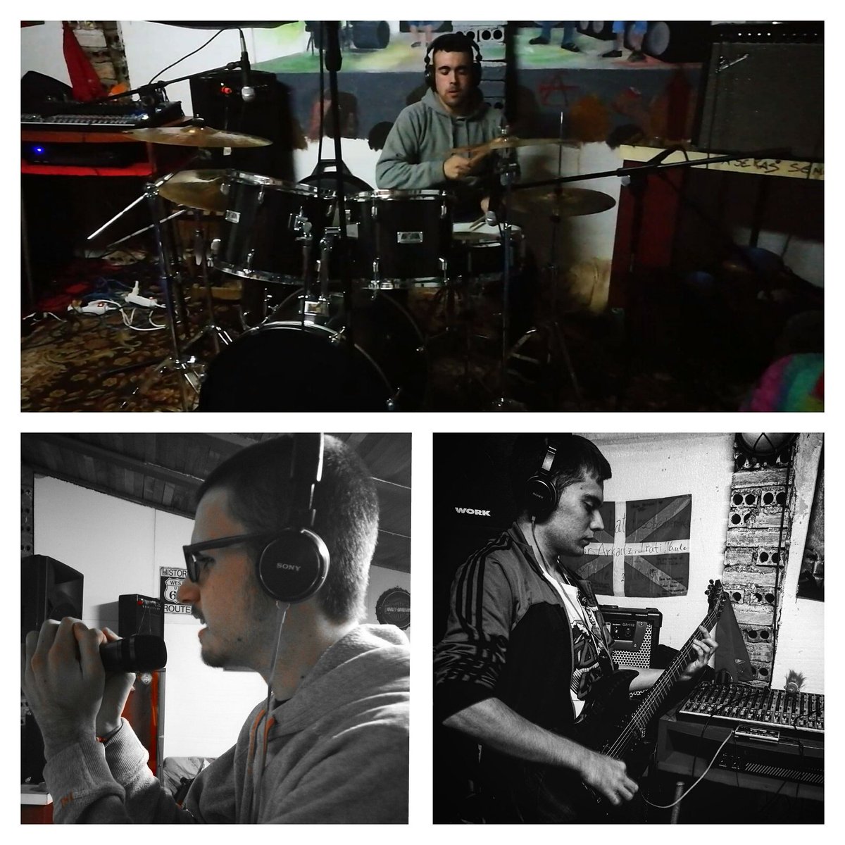 RockColapso's tweet photo. Grabando temas nuevos!!! https://t.co/vWvxLFmQCb