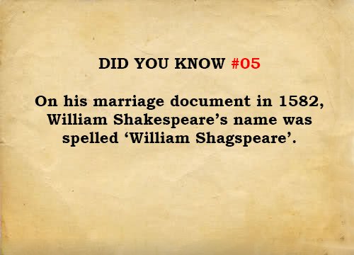 #05, The Irony... well whats in a name. #books #FactsMatter #follow4follow #likeforlike #novelist #writersfact #williamshakespeare