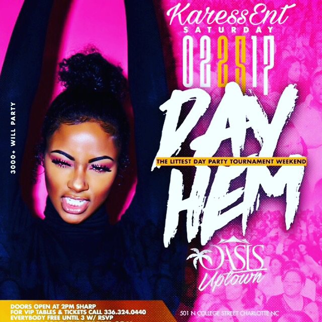 LadiesOfKaress's tweet photo. Hit up #MrKaress to win free day party tixs to #CIAA2017 #Dayhem tixs #NCAT #NCCU #JCSU #UNCC #KaressEnt https://t.co/5ikHhhT7uI
