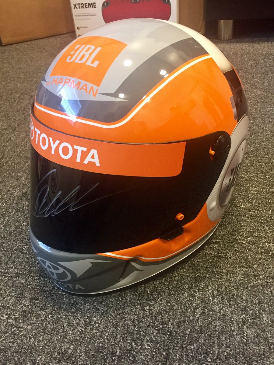 I've got a signed replica helmet to give away! Must retweet this and follow <a href="/JBLaudio/">JBL</a> to be eligible. Go!
