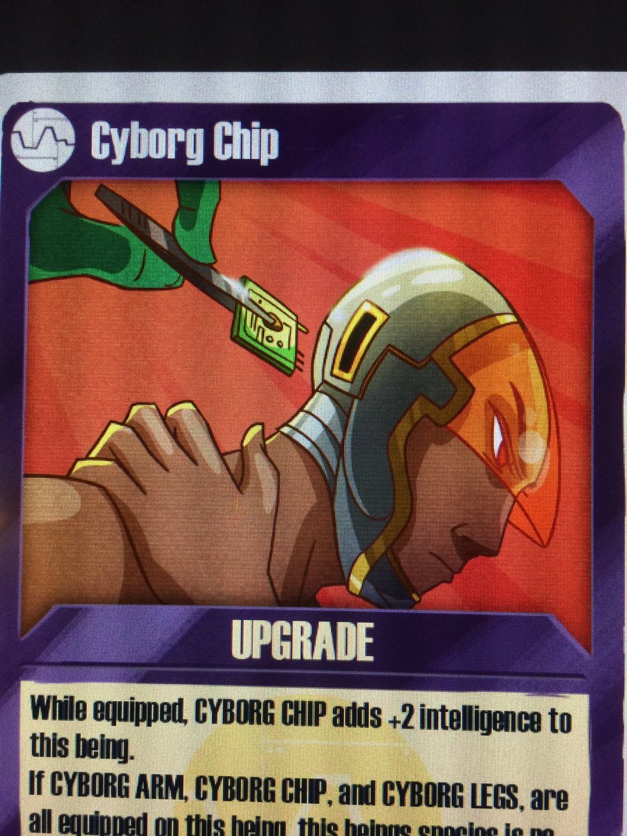 MrSuspender's tweet photo. I know karate. Card #10 finished. #Cyborg #scifi #scifiart #ccg #conceptart #gameart #futurekickstarter #implants #boardgame https://t.co/cU7qdA2Vlz