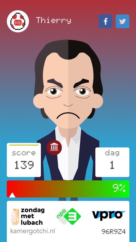 voogd's tweet photo. Ik speel Kamergotchi en ik moeten voor Thierry zorgen. #zml kamergotchi.nl https://t.co/efRmaFCYJ8