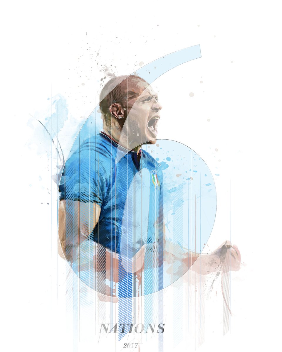 The second in my series of #SixNationsRugby illustrations!! #italyrugby <a href="/sergioparisse/">sergio parisse</a> #sixnations #6nations #rugby #sergioparisse