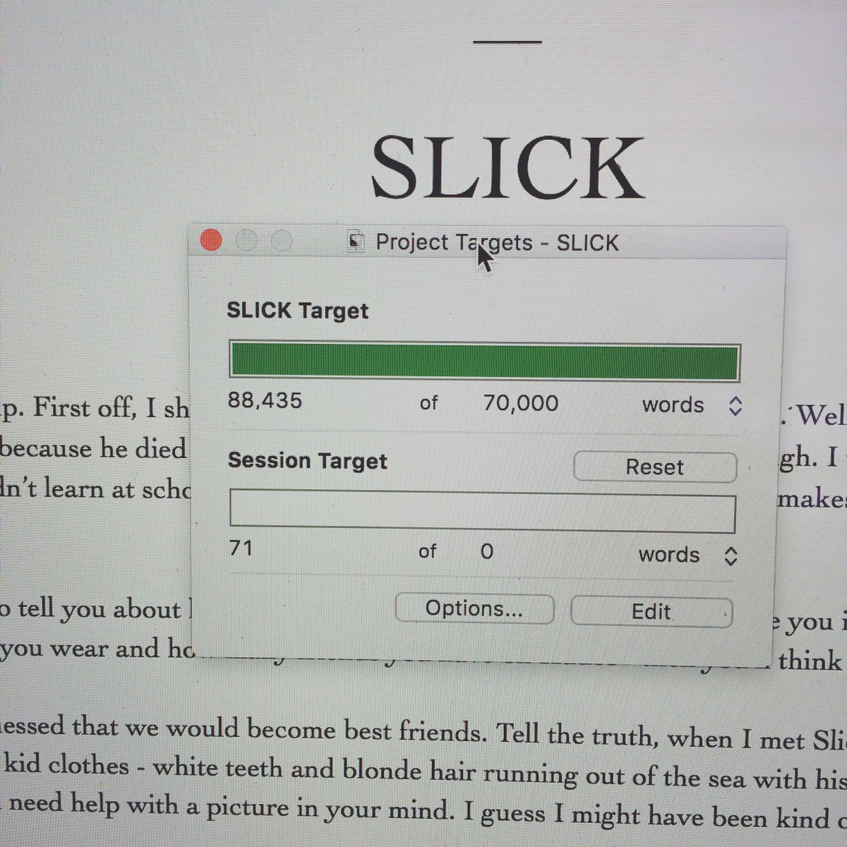 NoSleepNeeded's tweet photo. FINISHED!!!! At last!!
It's been tough, but by far my favourite to write. 
Now off to celebrate 🎉. And sleep.
Sleep first.
#fifthbook #done https://t.co/3uyFyBIEHF