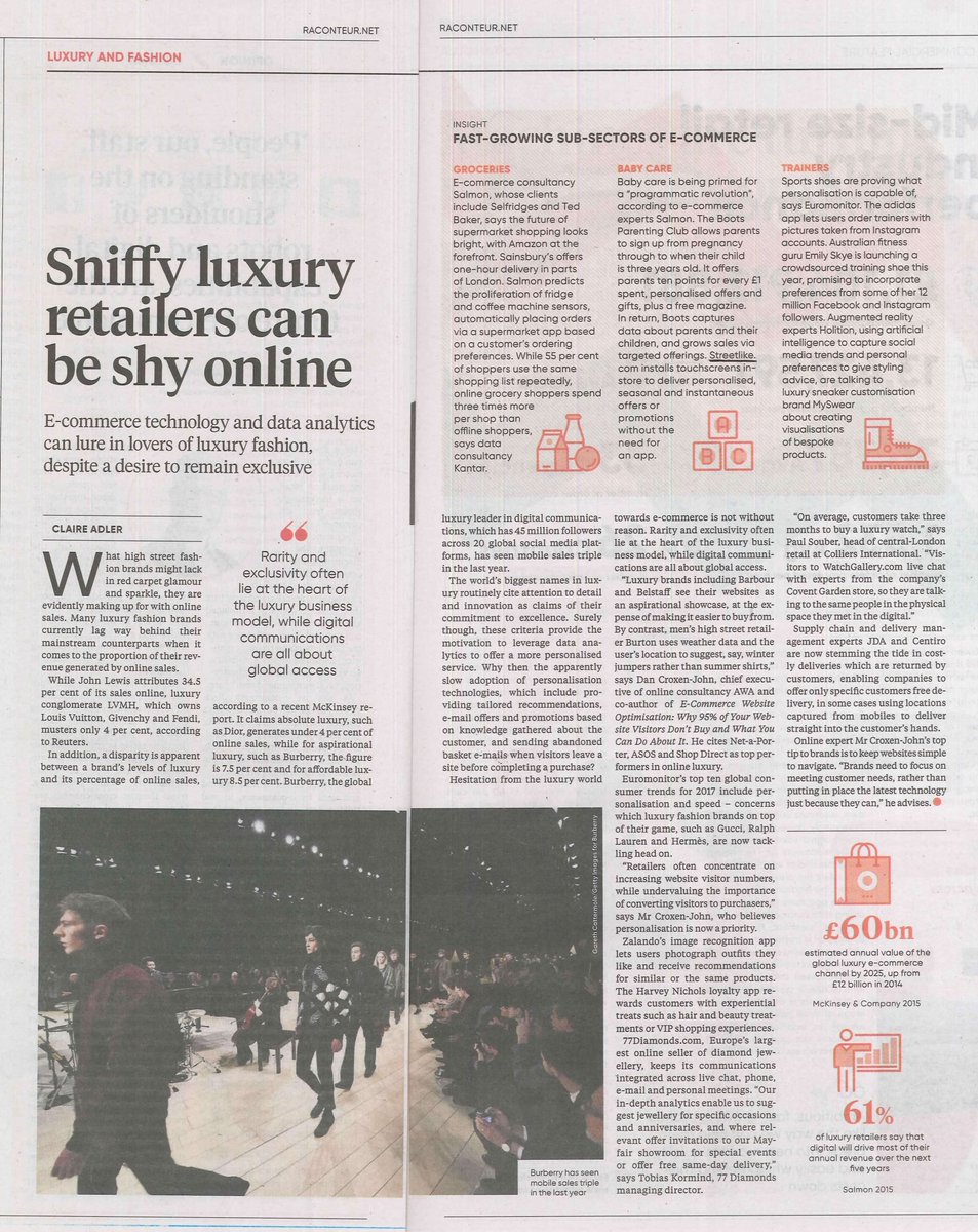 streetlike's tweet photo. We're mentioned in The Times article by @Claire_Adler on how we can bridge online to in-store reward experiences. https://t.co/AzWzMyDWFI https://t.co/ZLyF2iTVTo