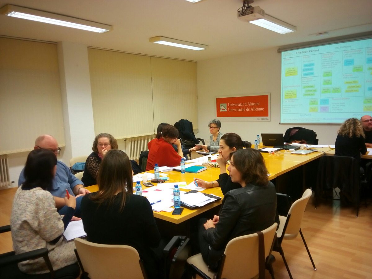 PilotABP's tweet photo. Workshop on Business Plan Development to finish the #PILOTABP partners meeting in @UA_Universidad @InescopTech https://t.co/fLYx7Etnm4