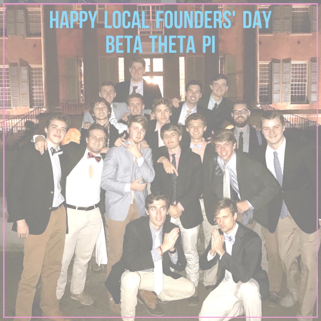 CofCGreekLife's tweet photo. Happy Local Founders' Day to our Beta gentlemen! @Beta_CofC https://t.co/y4M1pf77qn