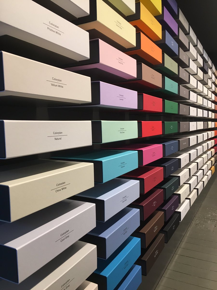 EllipsisAgency's tweet photo. Had a great time exploring @GFSmithpapers #gfsmithshowspace this week! So much colour, so many possibilities #design #papermad https://t.co/gh9UIVupdd