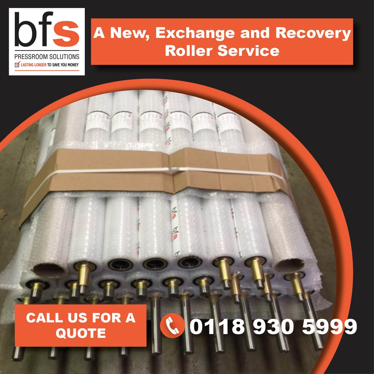 bfsSolutions's tweet photo. Another batch of #printingrollers ready to leave our roller facility. Click on the link to see more - https://t.co/WCodSxAVoZ https://t.co/rLOi0nx5CQ