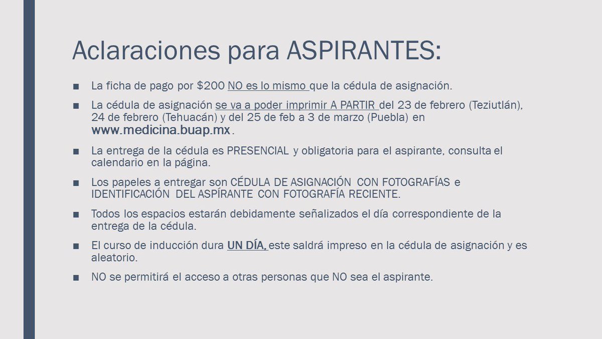 Fac Medicina Buap Aspirantes A Las Licenciaturas De La Facultad De Medicina T Co 9arlozeqhp