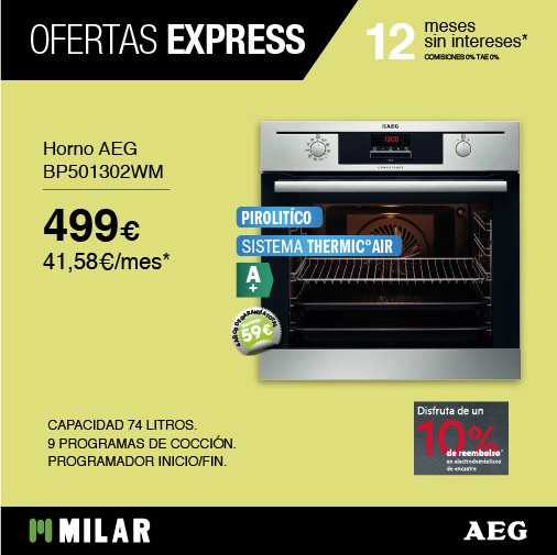 MilarCOMELSA's tweet photo. ¿Aún no habéis visto las #OfertasExpress de febrero? Son unidades limitadas y estos precios duran hasta el día 25 -> https://t.co/K0bQr0SjO3 https://t.co/YL6MyBkS8j