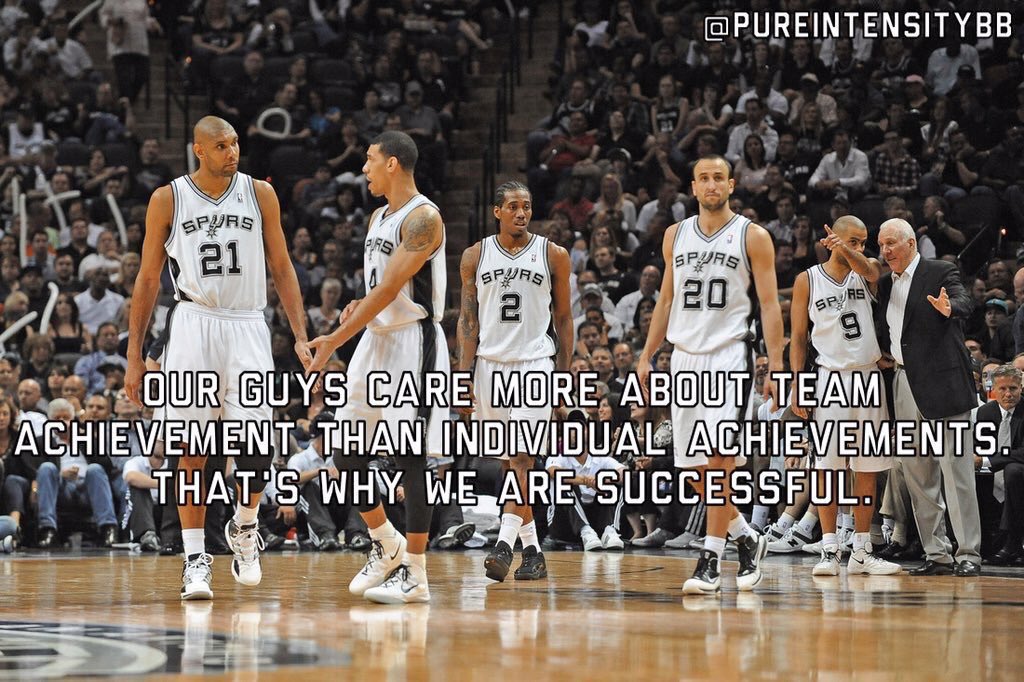PureIntensityBB's tweet image. Our guys care more about team achievement than individual achievements. That's why we are successful - Gregg Popovich
