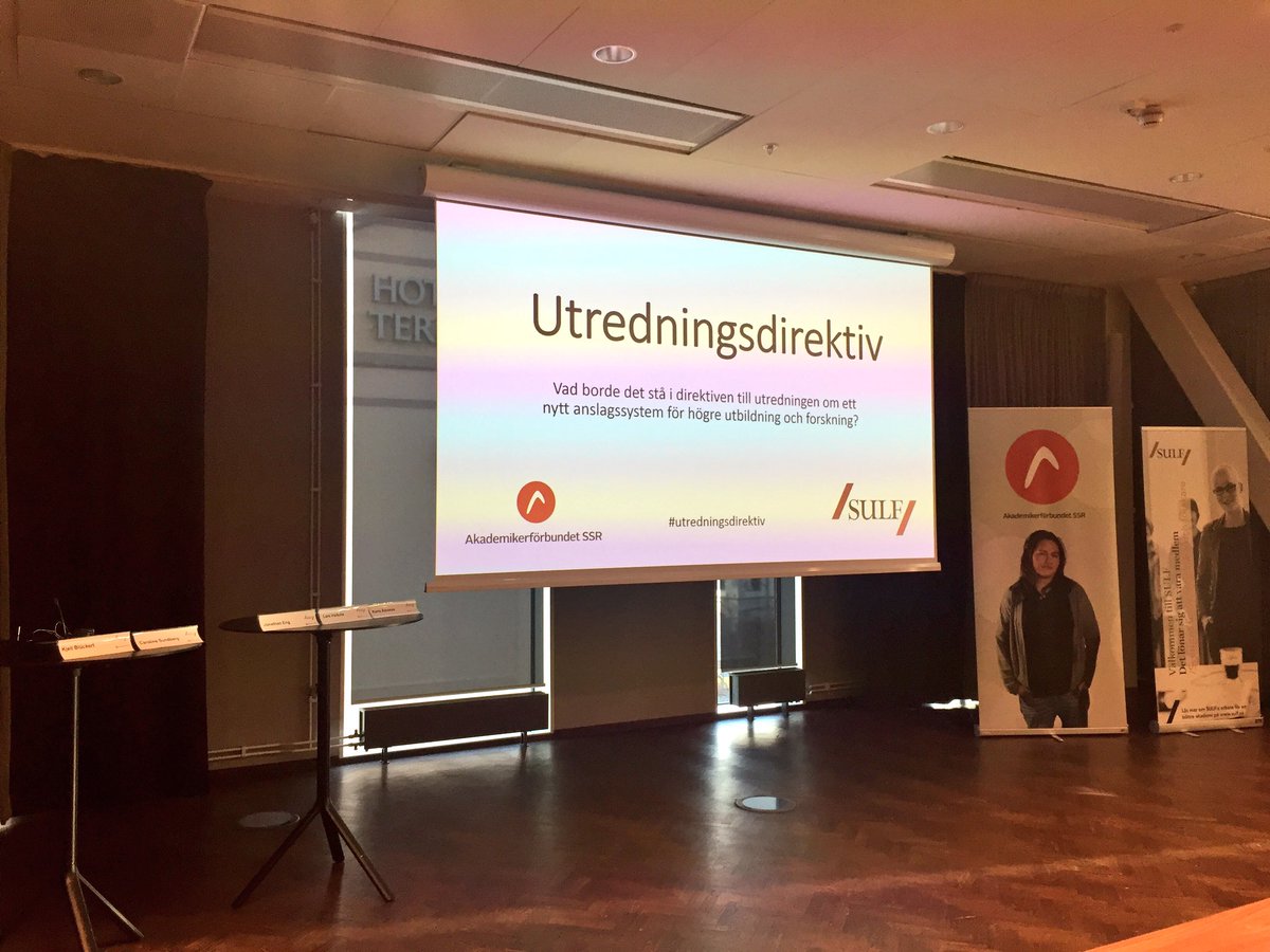 Vi är redo att diskutera #utredningsdirektiv! Vi kommer lyfta samhällsvetarperspektivet och behovet av fler lärarledda timmar.