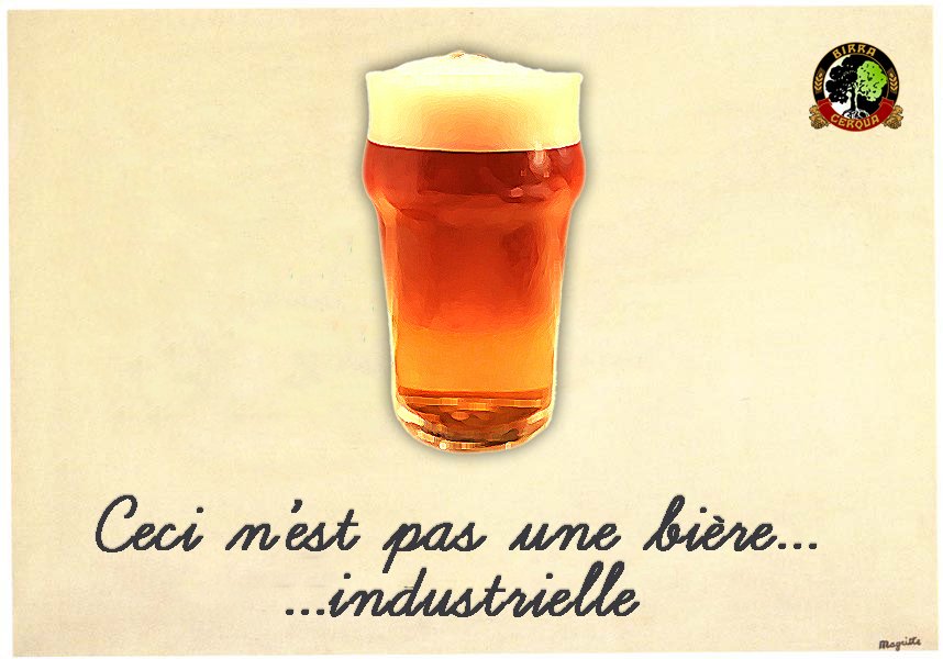 #FourHops 
#BEERisART
Ceci n'est pas une bière... ...industrielle
