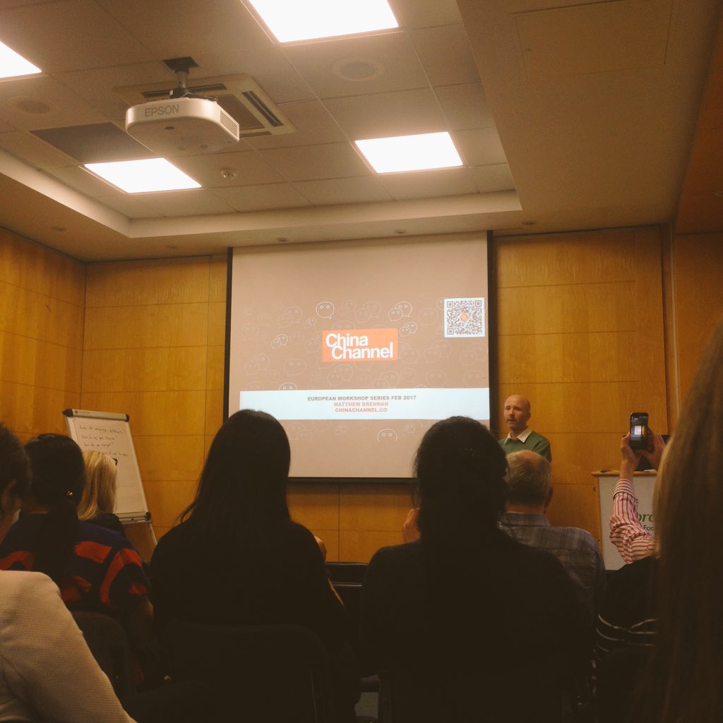 ButlersChocs's tweet photo. Another interesting @Bordbia event breaking down the communication barrier between Ireland and China #WeChat #ChinaChannel #BordBia https://t.co/ZWMP3vpStv