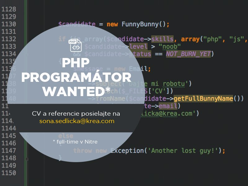 Stále hľadáme programátora. Ozvi sa, ak máš rád skvelú kávu a super kolektív. 

buff.ly/2m3YoZw