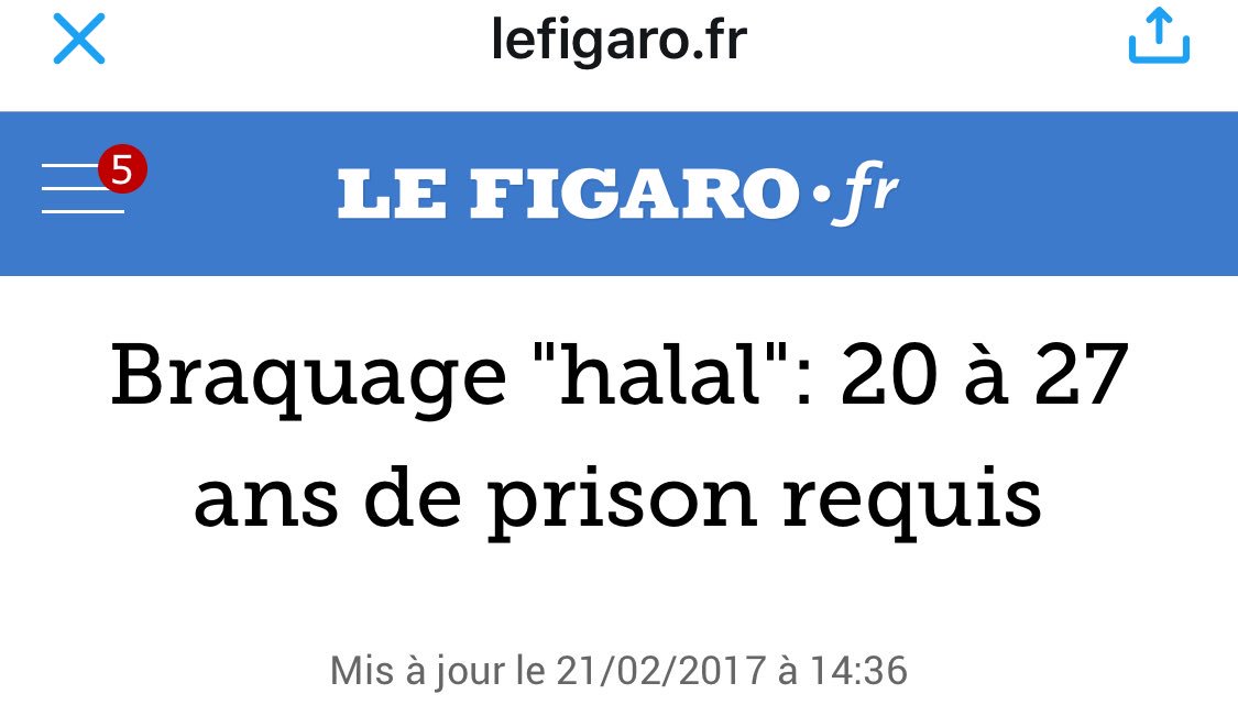 Alkanz's tweet photo. Le titre dégoûtant du jour vous est offert par #LeFigaro officine de presse islamophobe. https://t.co/a5dj58W6jf