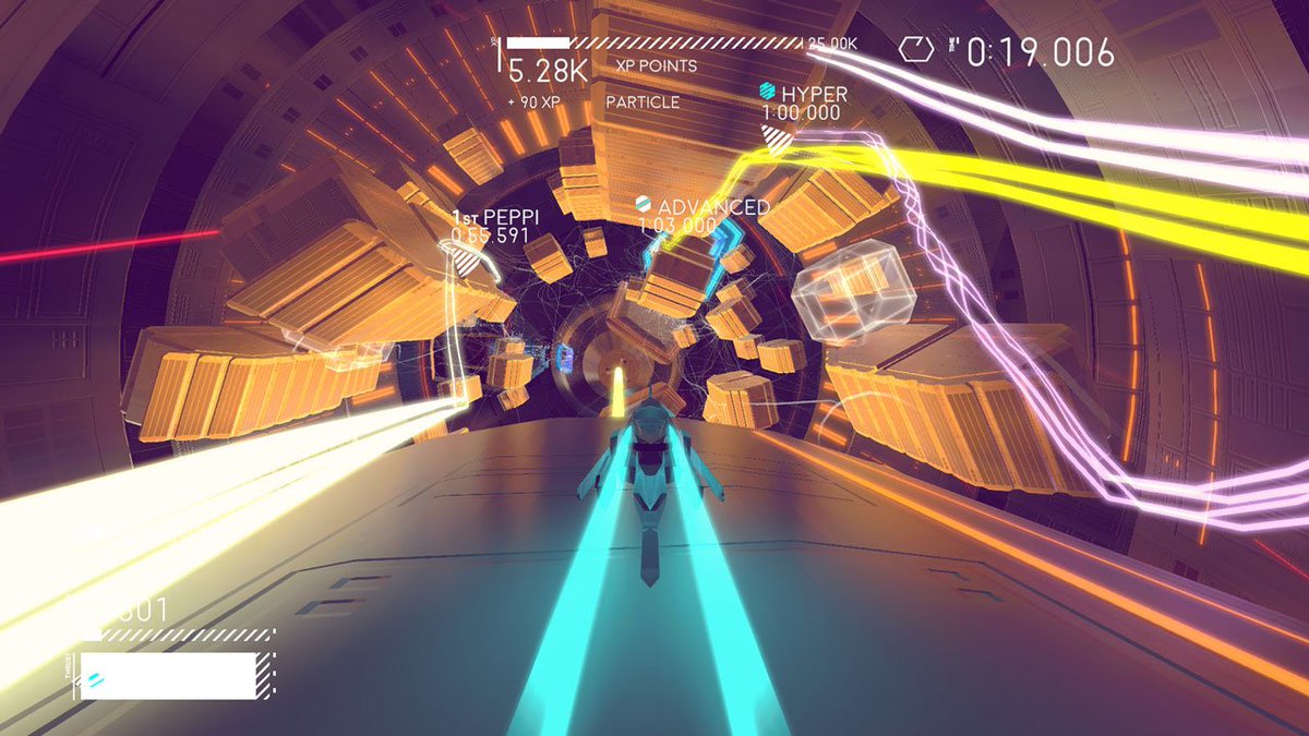 PlayStation's tweet photo. Hyper-futuristic Lightfield coming to PS4: https://t.co/yIZxf36Axe An omnidirectional racer with no pre-defined roads, walls, or rails https://t.co/01BN4Eax5b