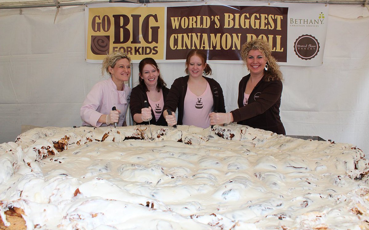 Guinnessworldrecords On Twitter The Largest Cinnamon Roll