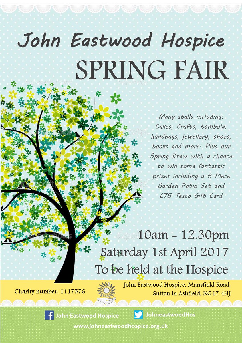 JohneastwoodHos's tweet photo. Come along to our Spring Fair on Saturday 1st April between 10 am and 12.30pm, @JohneastwoodHos https://t.co/5dUk4J9D7p