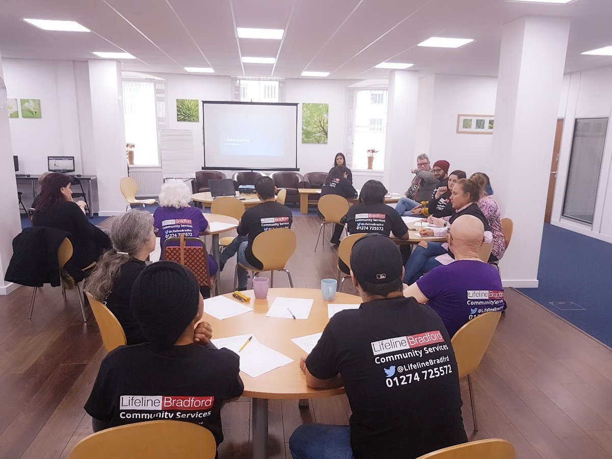 LifelineBradfrd's tweet photo. Fantastic #Project planning meeting discussing #diversity at Lifeline #Bradford #WorkforceDevelopment #volunteering https://t.co/bdoHycVZnc