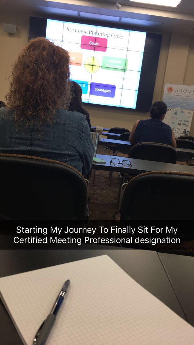 ROCKINGeventS's tweet photo. Starting this morning at #CMPBOOTCAMP excited to finally have time to get this designation. Studying for the next few months. @XSITEShow https://t.co/cMF25ff3Oy