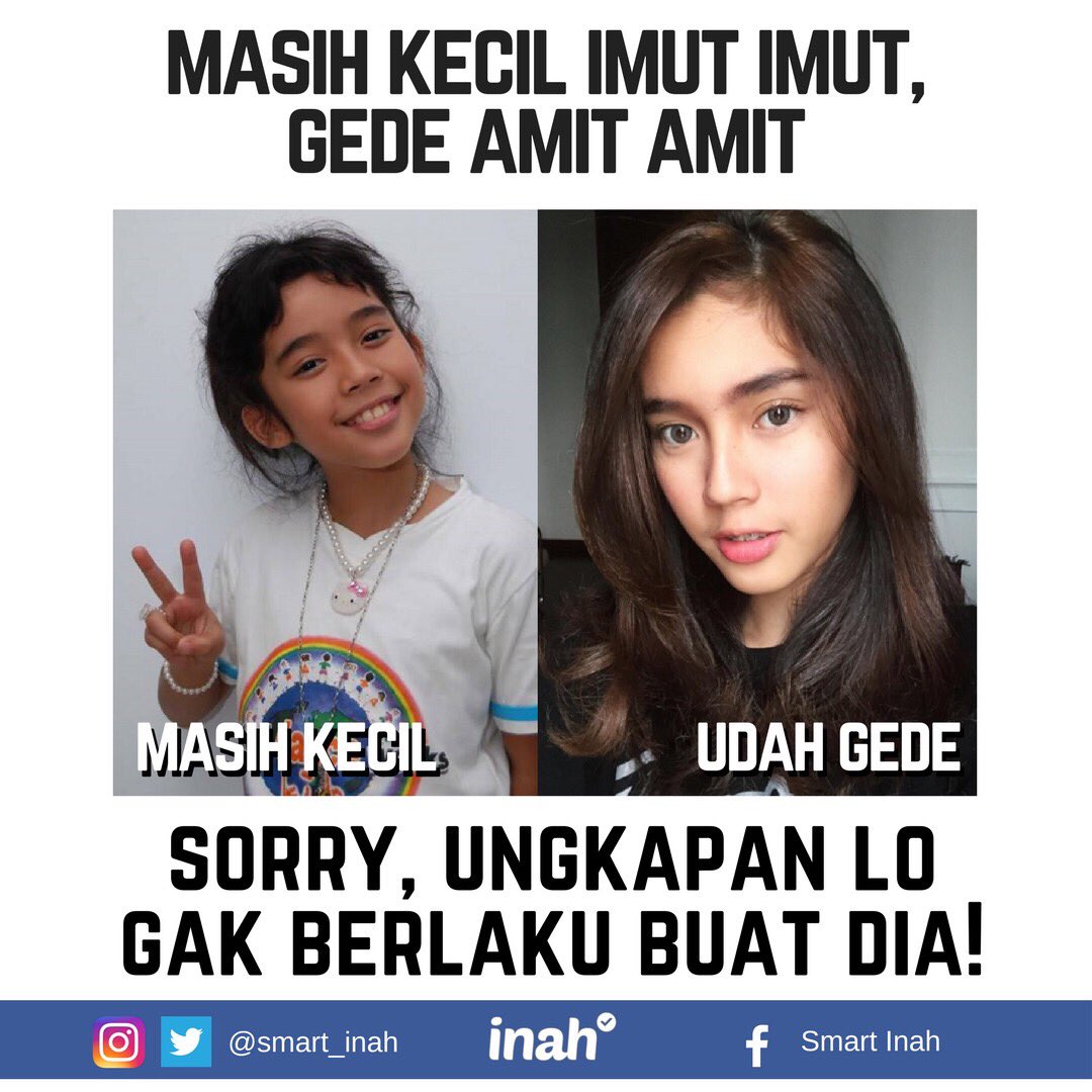 smart_inah's tweet photo. Kalo inah gede malah seksih. Aww aww.. #gedekecil #smartinah #inahbisa https://t.co/YZPPbdlBm3