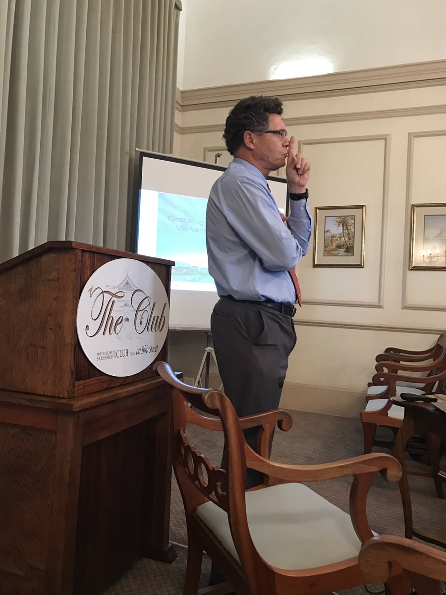 jaco_maass's tweet photo. Enjoying Prof Piet Naude of @StellenboschUSB in #peclub. https://t.co/HUGmOCi7sn
