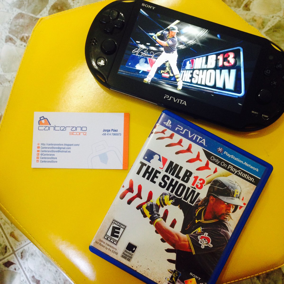 CanteranoStore7's tweet photo. Fabuloso juego de #Baseball #MLB13 para #PsVita #PlayStation #Sony #VideoJuegos #Gamers #Ventas #Oferta #Febrero #Carnavales17 #CSContigo https://t.co/s5Huf5T0GD