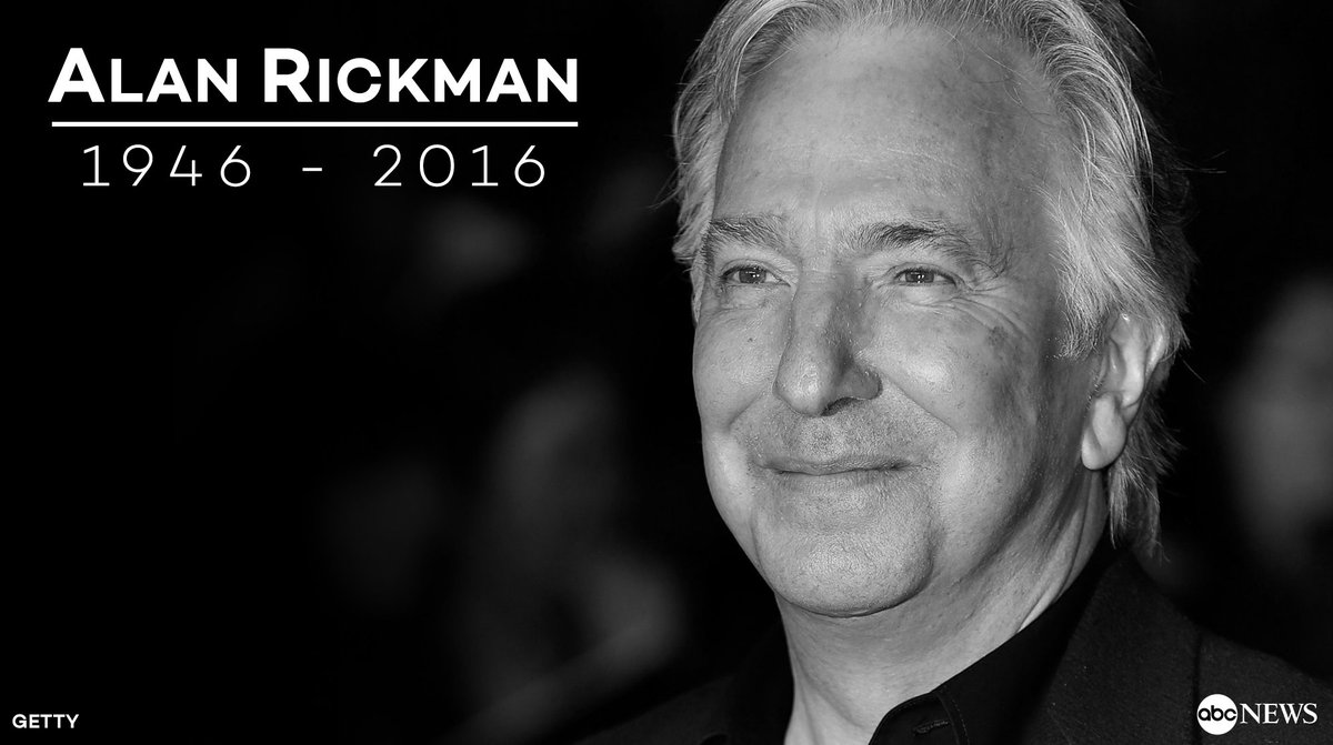 Happy birthday to a legand in his own right  Alan Rickman you will be gratefully missed 