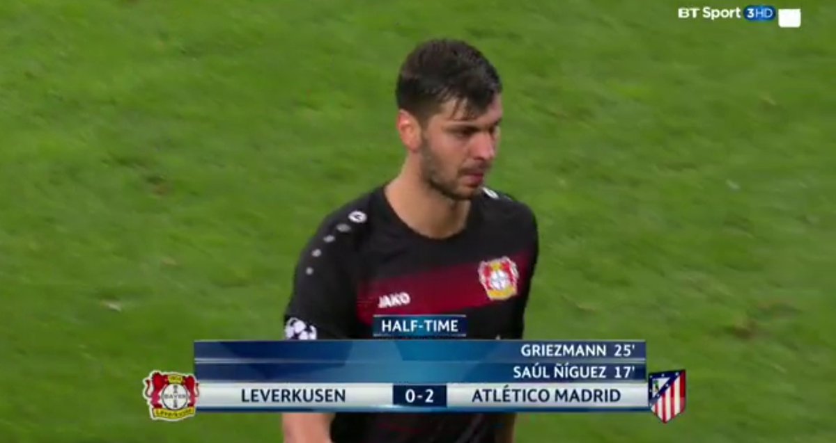 Bayer04ENFans's tweet photo. HT | @bayer04fussball 0-2 @atletienglish. #B04Atleti https://t.co/wkqC2TgreD