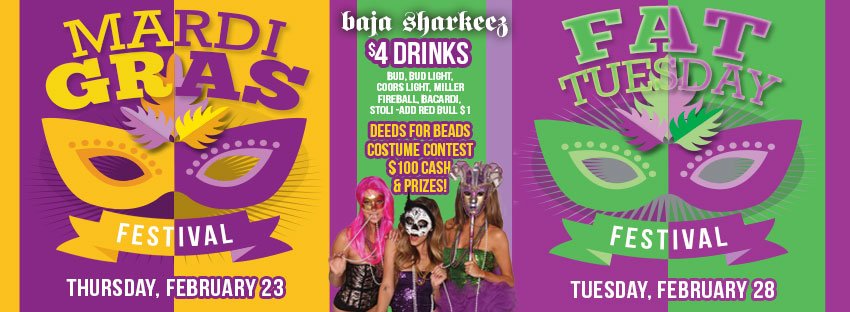 #MardiGras2017 party is Thurs! Scavenger hunt, costume contest, cash &amp; prizes! 

FB event: facebook.com/events/8035513…

#MardiGras #HermosaBeach