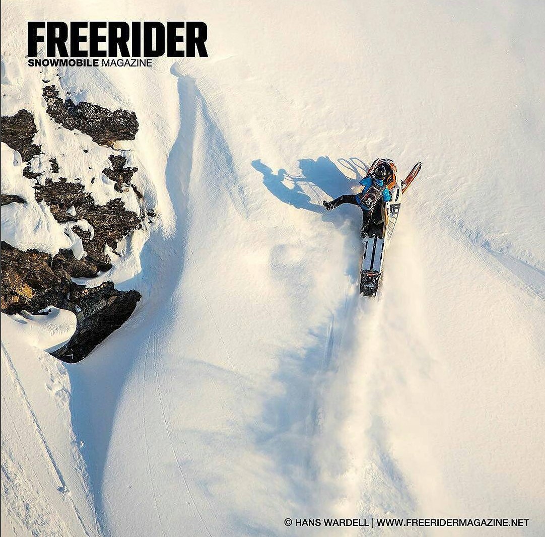 CarlKusterMtnPk's tweet photo. #CarlKuster at #CKMP on cover of #FreeRiderMag Cover! #skidooofficial #skidoo #neverstopexploring #backcountry #sledding @CarlKusterMtnPk https://t.co/UvaBAblCdD